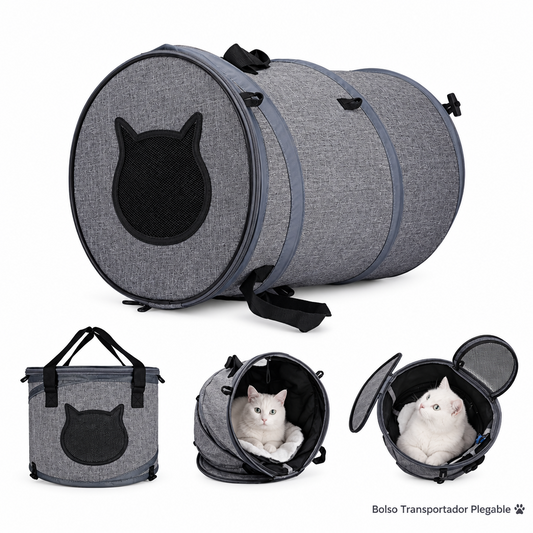 Bolso Transportador Plegable para Perros y Gatos - Viaje y Descanso