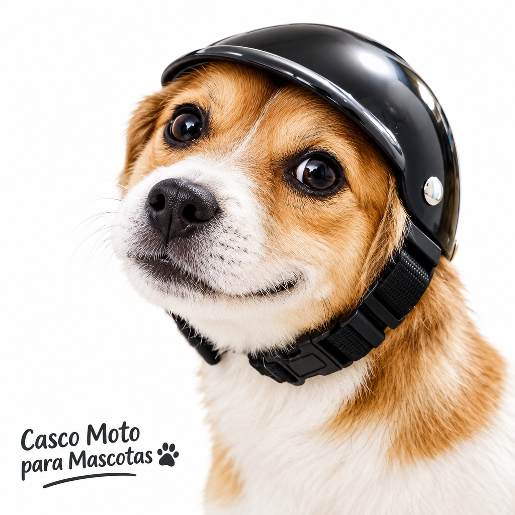 Casco de Moto para Perros y Gatos | Accesorio Divertido