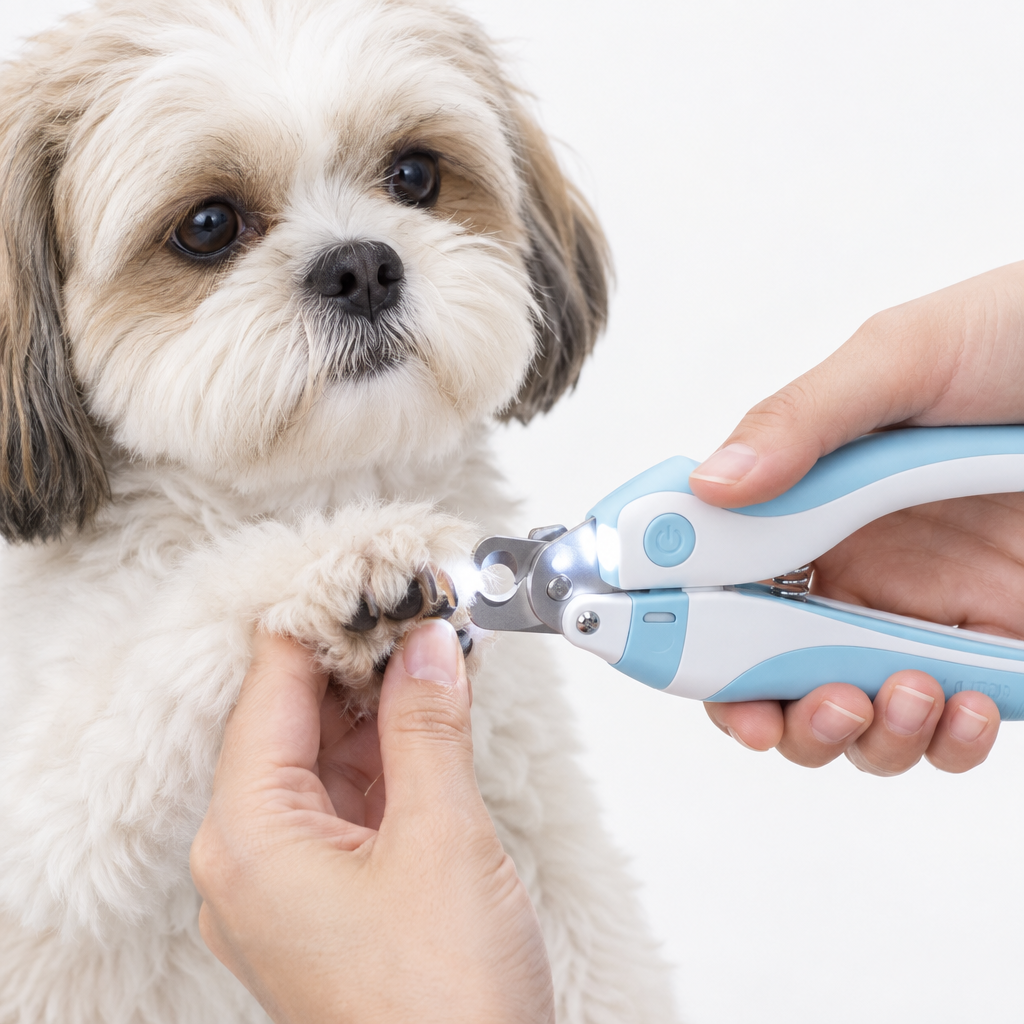Cortauñas Eléctrico con Luz LED para Perros y Gatos